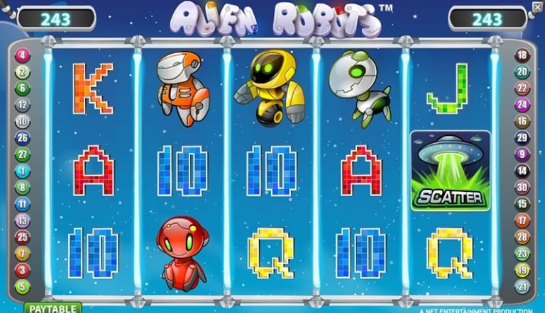 Alien Robots casinotopplisten