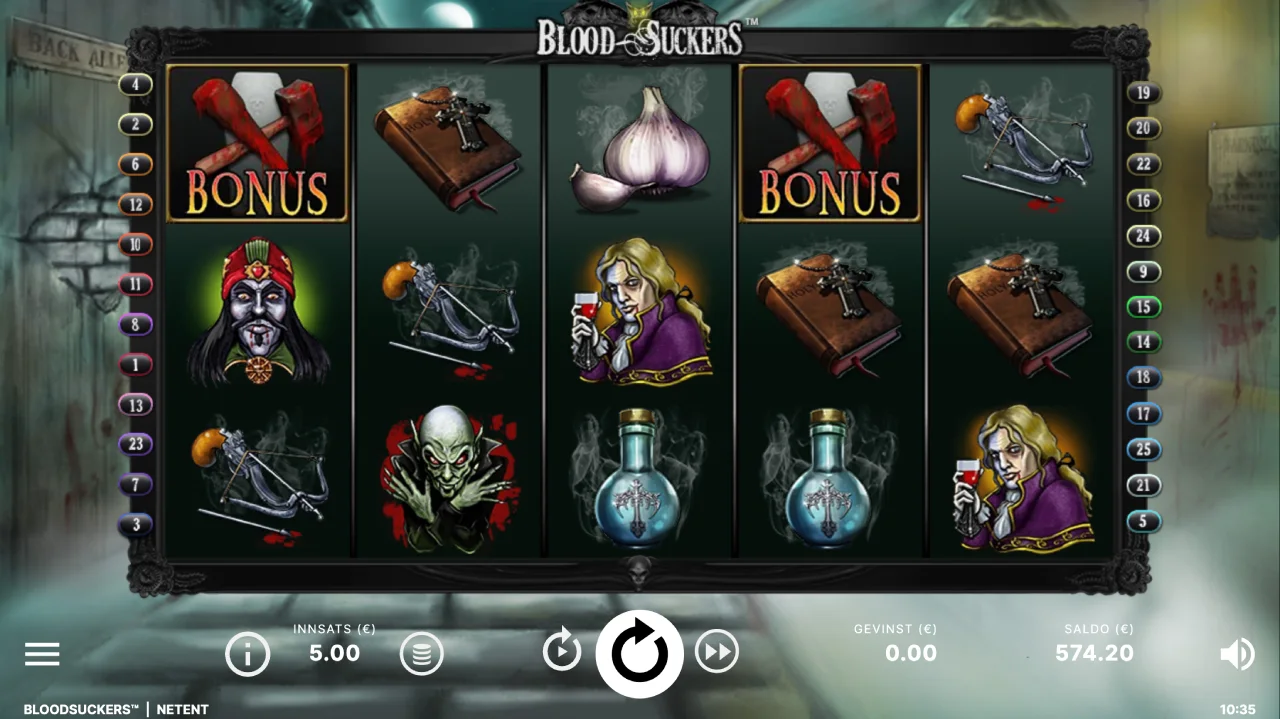 blood suckers spilleautomat