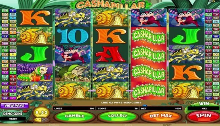 Cashapillar casinotopplisten