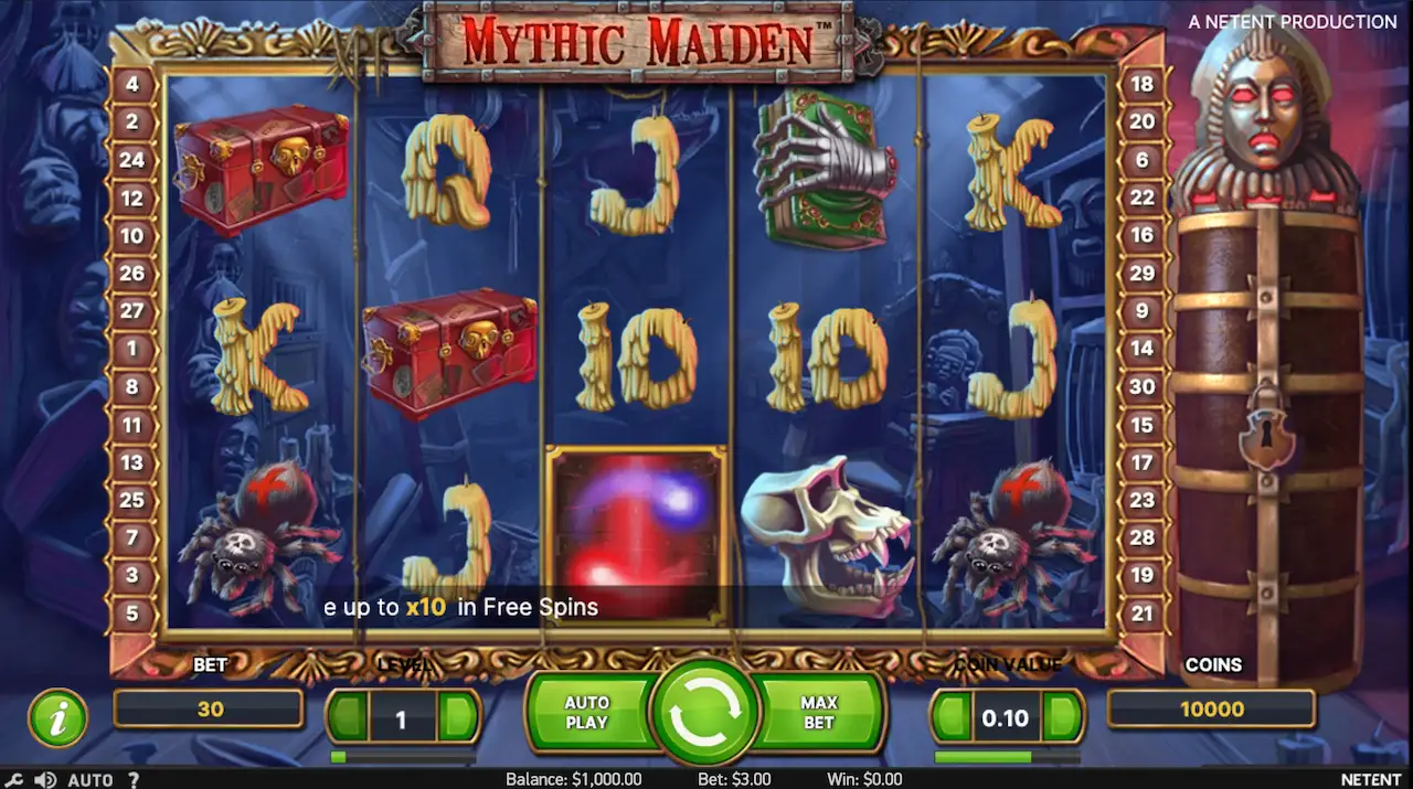 mythic maiden slot
