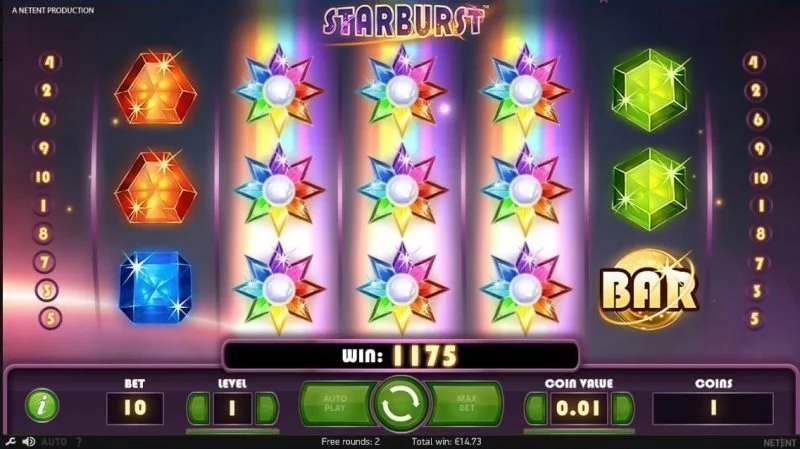 Starburst NetEnt Spilleautomat på net