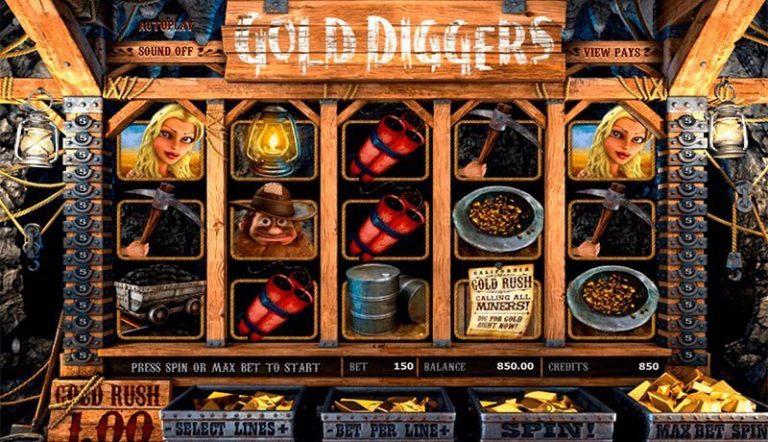 Gold Diggers casinotopplisten