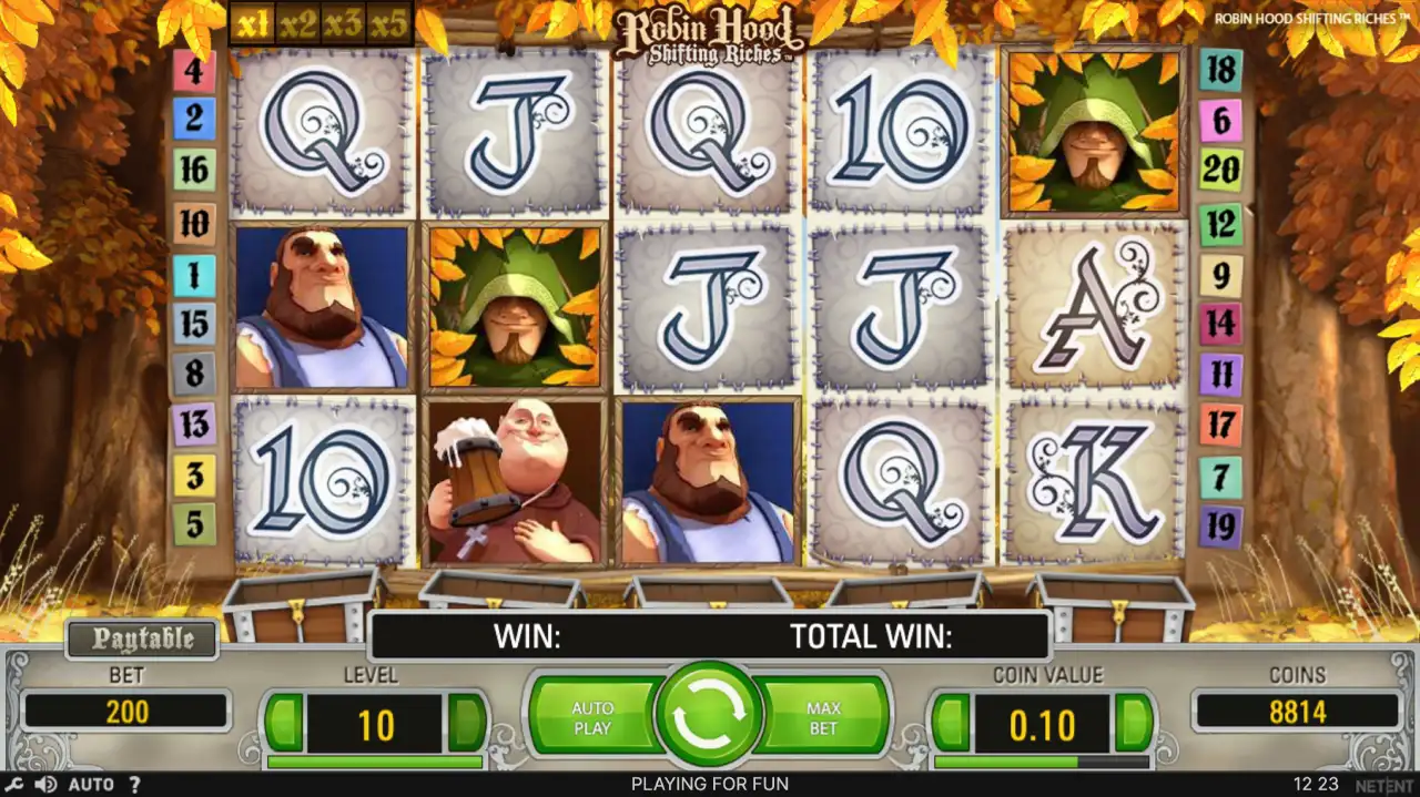 robin hood shifting riches spilleautomat
