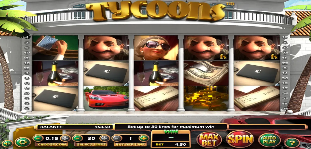 tycoons spilleautomat