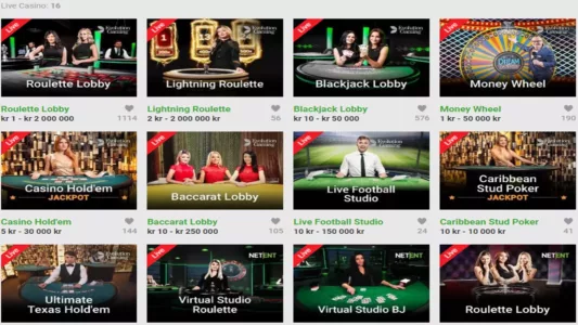 live casino hos unibet