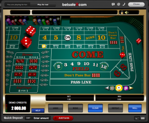 Betsafe Craps spill craps på casino