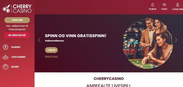 CherryCasino Skjermbilde av Lobby