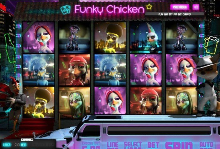 Funky Chicken casinotopplisten