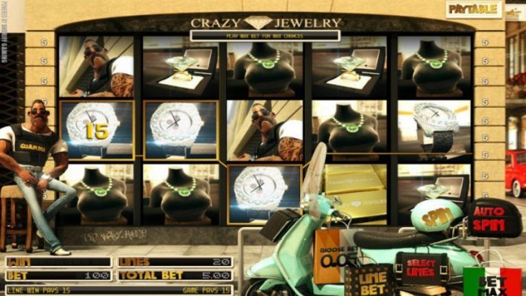 Crazy Jewelry casinotopplisten