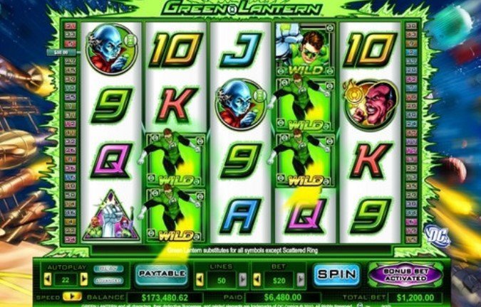 Green Lantern casinotopplisten