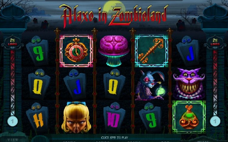 Alaxe in Zombieland casinotopplisten