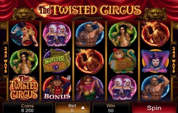 The Twisted Circus casinotopplisten