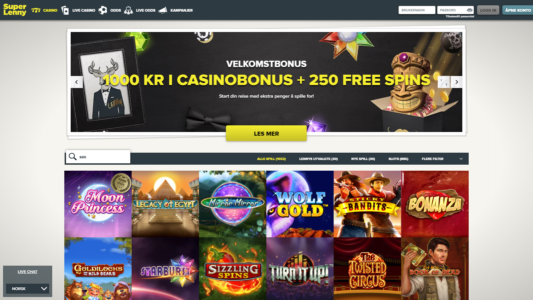 spill hos superlenny casino