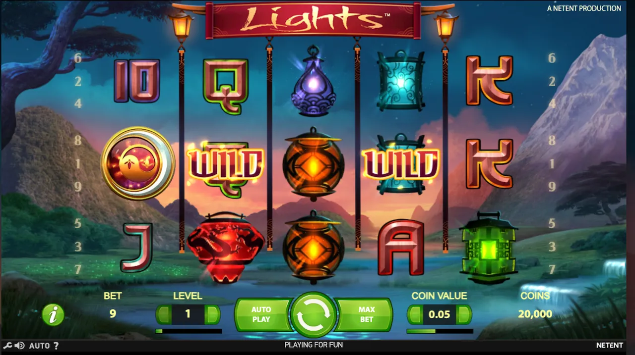 lights slot netent