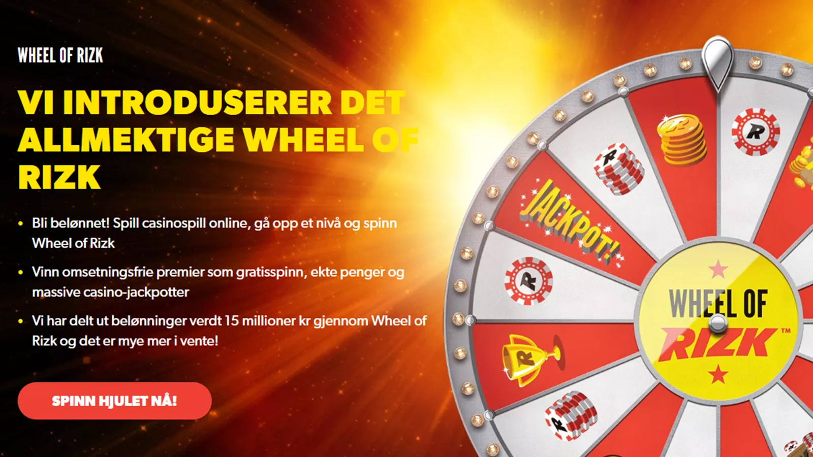 wheel of rizk - deres egne casino lykkehjul