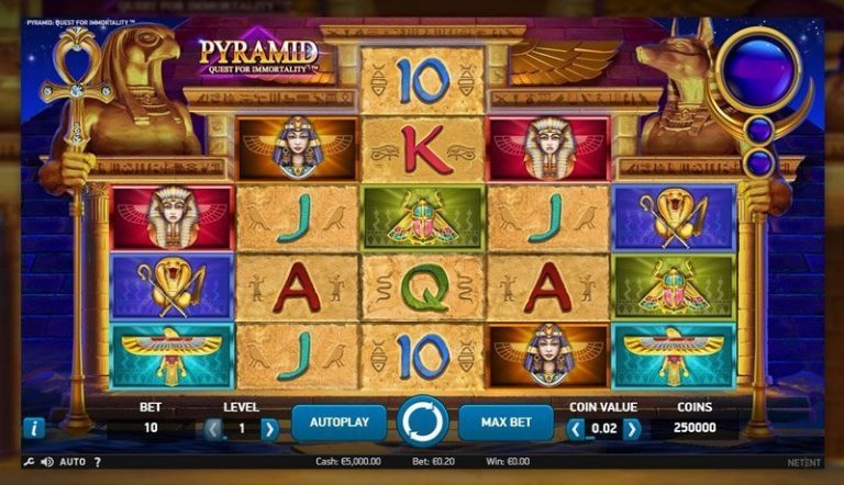Pyramid: Quest for Immortality casinotopplisten