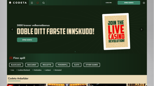 les vår omtale av codeta casino