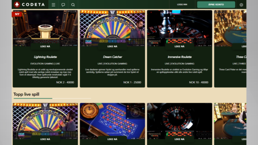 vi har testet codeta casino
