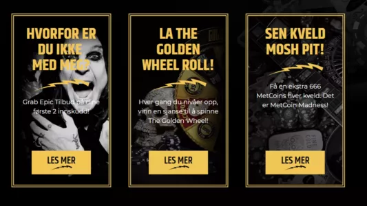 bonuser og kampanjer hos metal casino