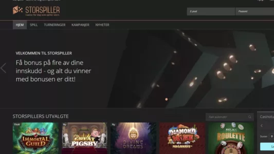 storspiller casino skjermbilde