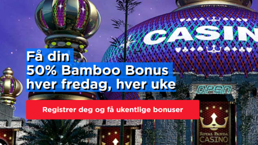 bonuser hver uke hos royal panda casino