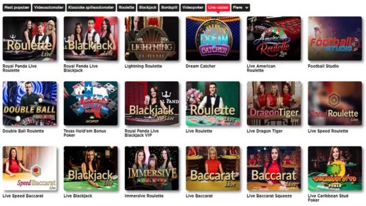 bonuser og tilbud hos royal panda casino