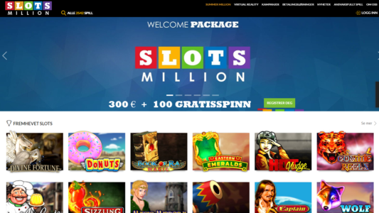 slotsmillion casino omtale