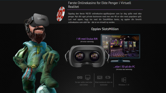 virtual reality hos slotsmillion casino