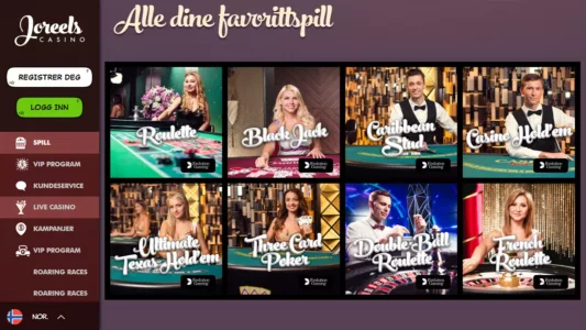 joreels casino omtale