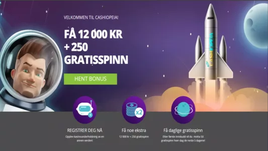 bonuser og tilbud hos cashiopeia casino