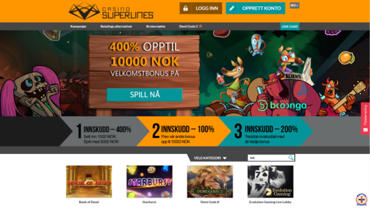 casino superlines omtale