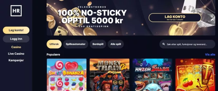 highroller casino norge