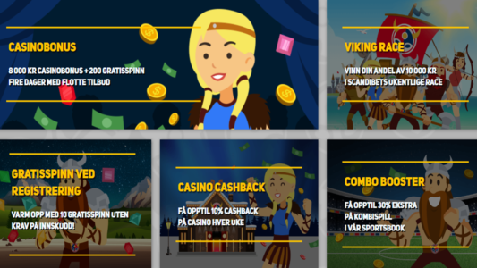 kampanjer og tilbud hos scandibet casino