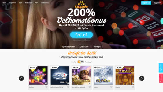 få gigantiske bonuser hos casimba casino