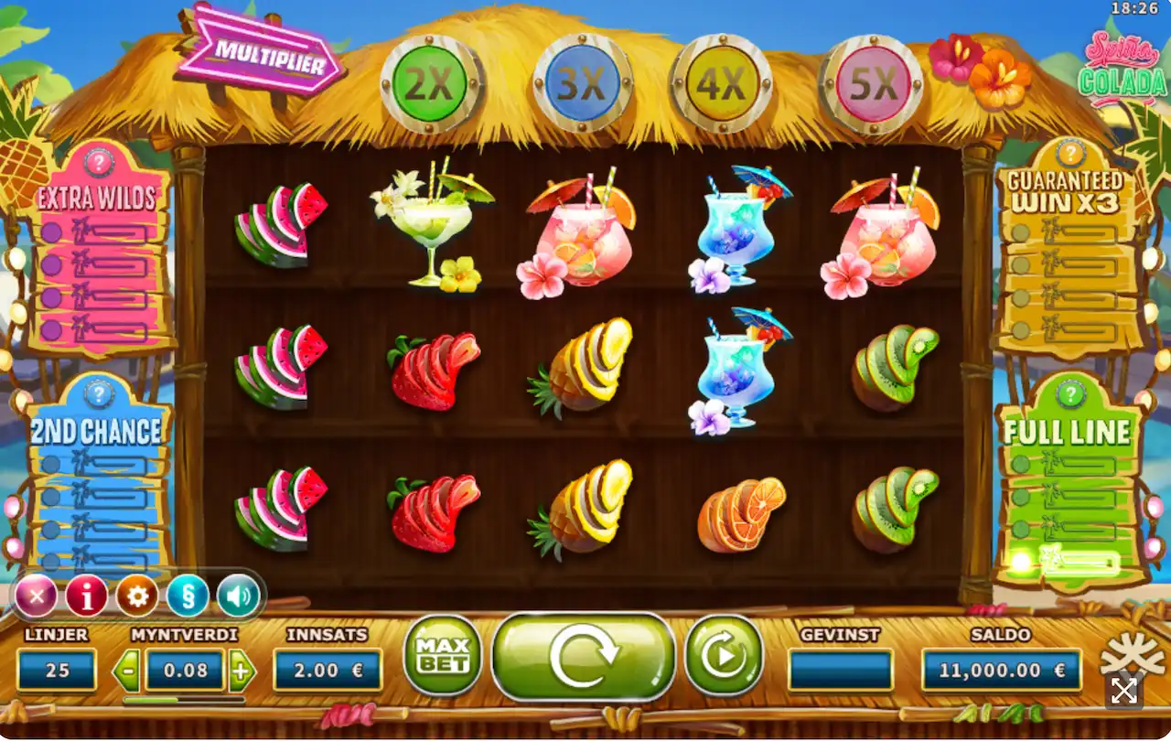 Spina colada slot