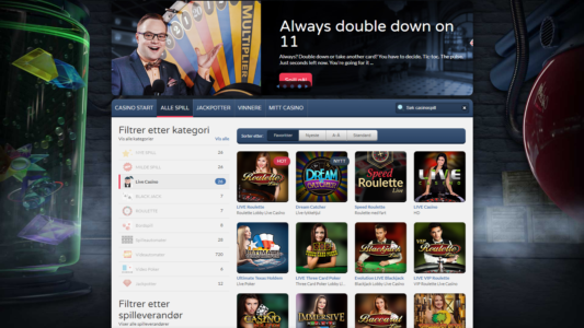 få bonuser hos get lucky casino