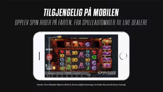 spill hos spinrider casino på mobilen din