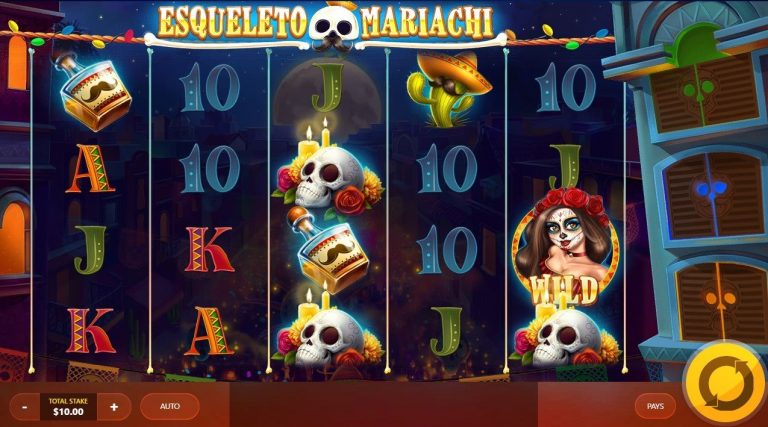 Esqueleto Mariachi casinotopplisten