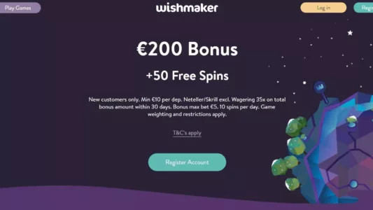 Skjermbilde av Wishmaker Casino Lobby