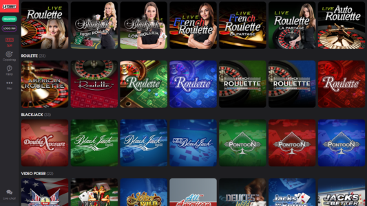 spill automater og live casino hos letsbet casino