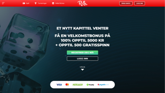 velkomstbonus og tilbud hos rolla casino