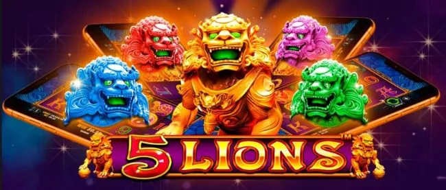 5 Lions spilleautomat fra Pragmatic Play