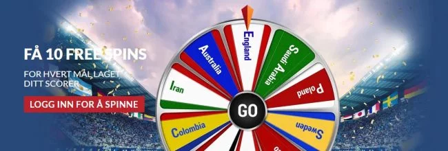 Få free spins og annet snacks under VM hos Guts