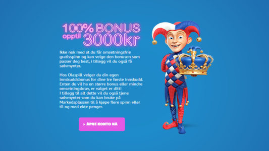 bonus hos olaspill casino