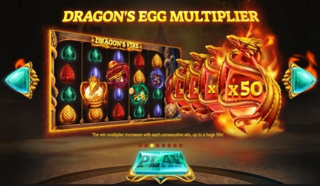 Dragons Fire spilleautomat red tiger gaming
