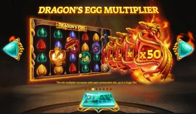 Dragons Fire spilleautomat red tiger gaming