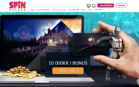 Spin Palace Velkomstbonus og lojalitetsprogram