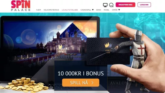 Spin Palace Velkomstbonus og lojalitetsprogram