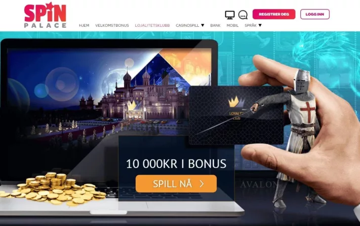 Spin Palace Velkomstbonus og lojalitetsprogram