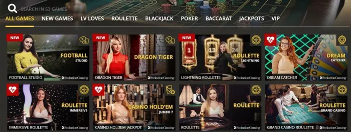 lvbet casino har stort live casino